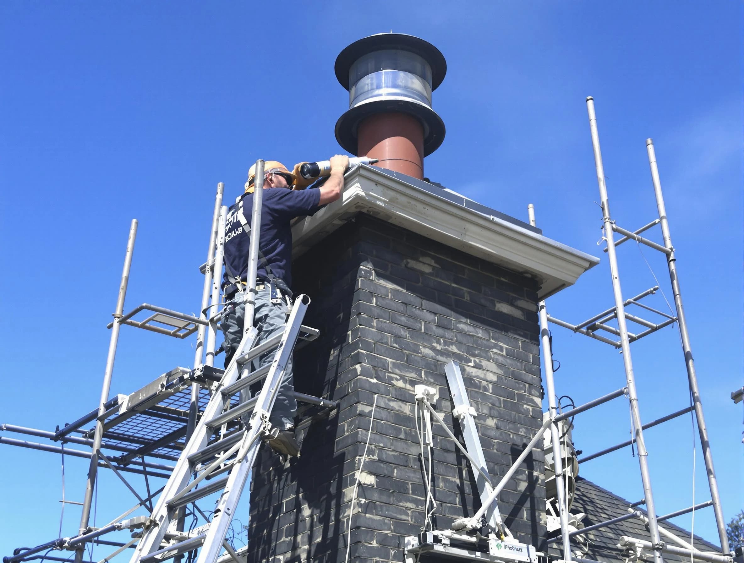 Sturdy chimney crown finished by Monessen Chimney Sweep in Monessen, PA