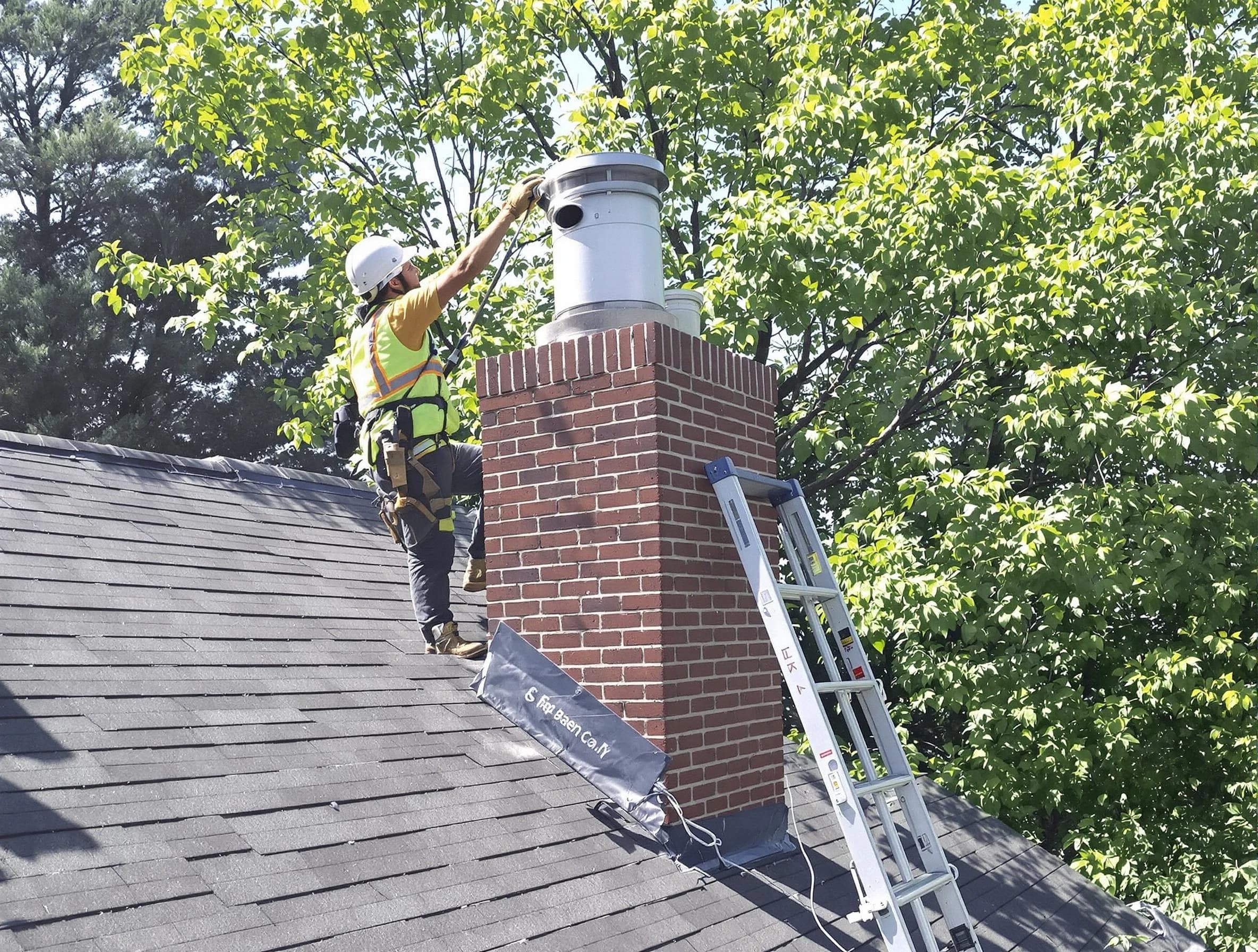 Chimney liner inspection by Monessen Chimney Sweep in Monessen, PA