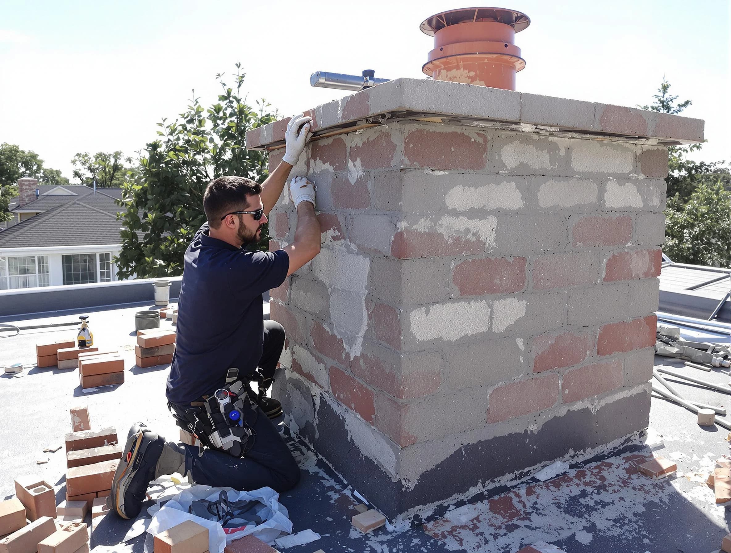 Advanced chimney repair process by Monessen Chimney Sweep in Monessen, PA