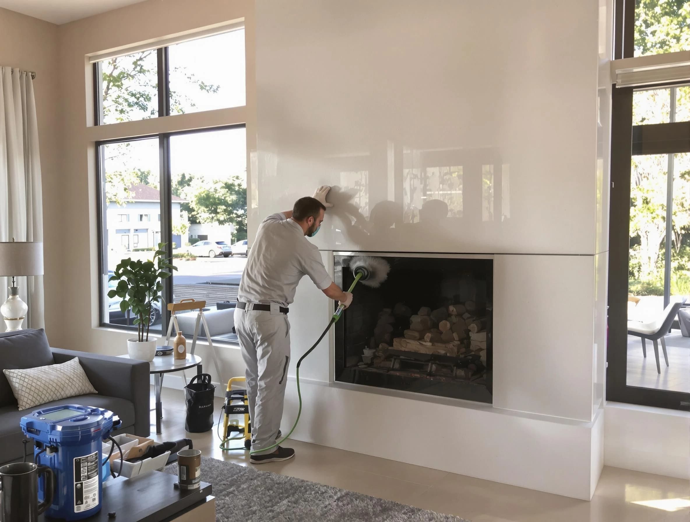 Monessen Chimney Sweep performing thorough soot removal in Monessen, PA