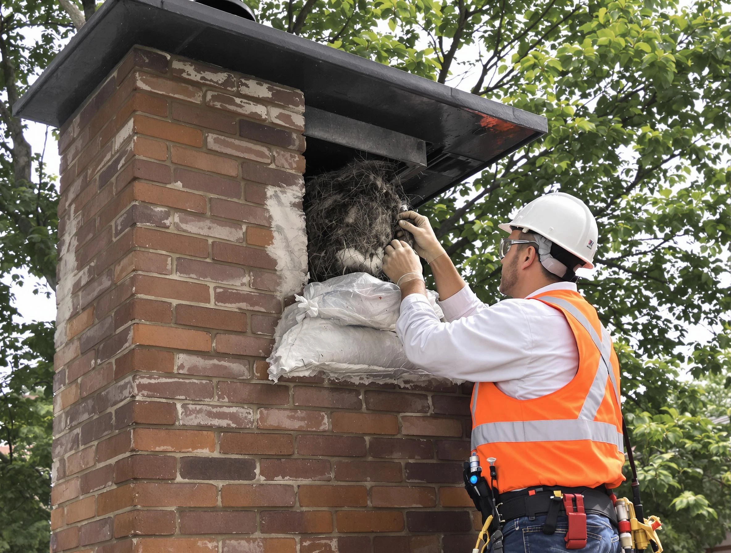 Humane removal of debris and animals by Monessen Chimney Sweep in Monessen, PA