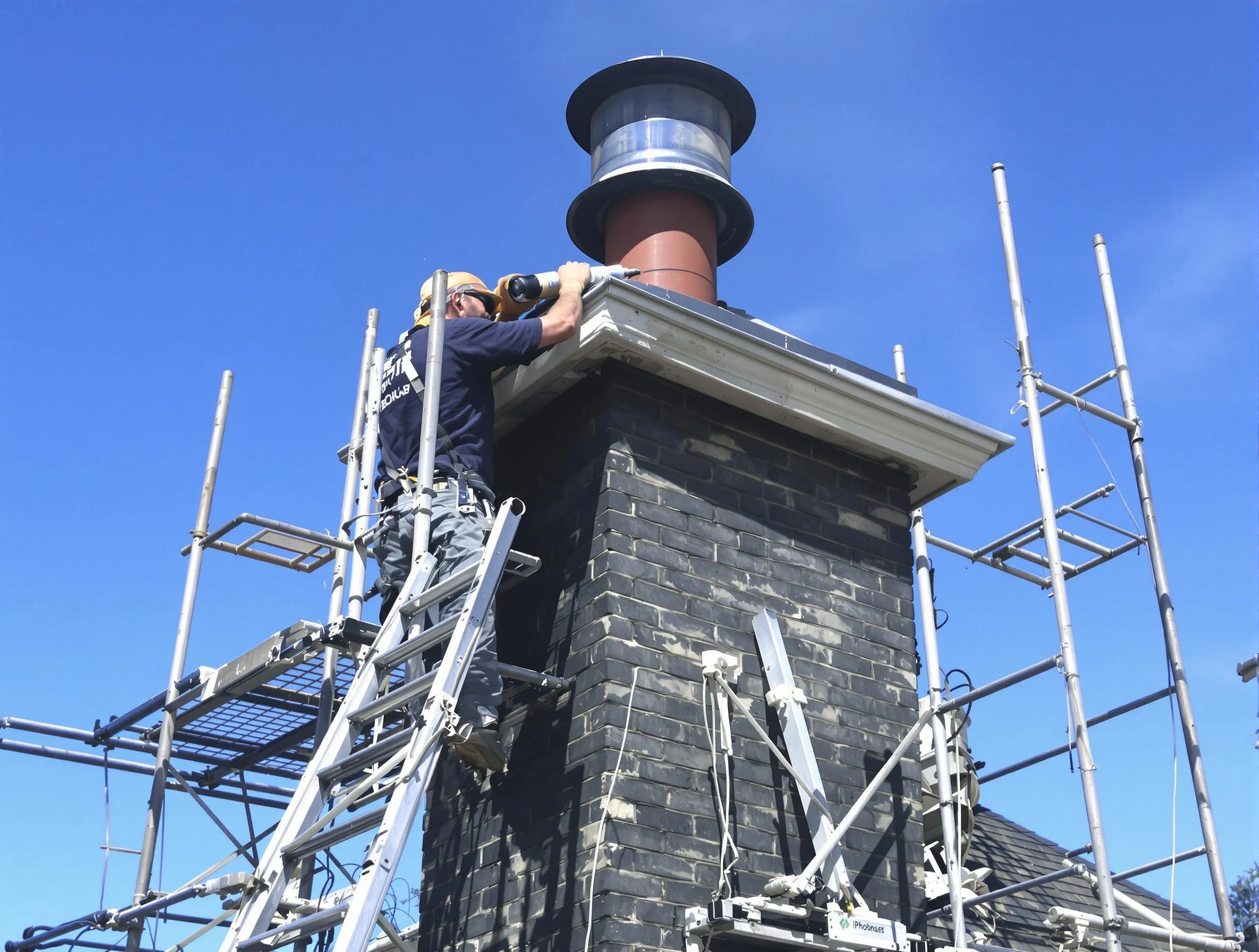 Sturdy chimney crown finished by Monessen Chimney Sweep in Monessen, PA