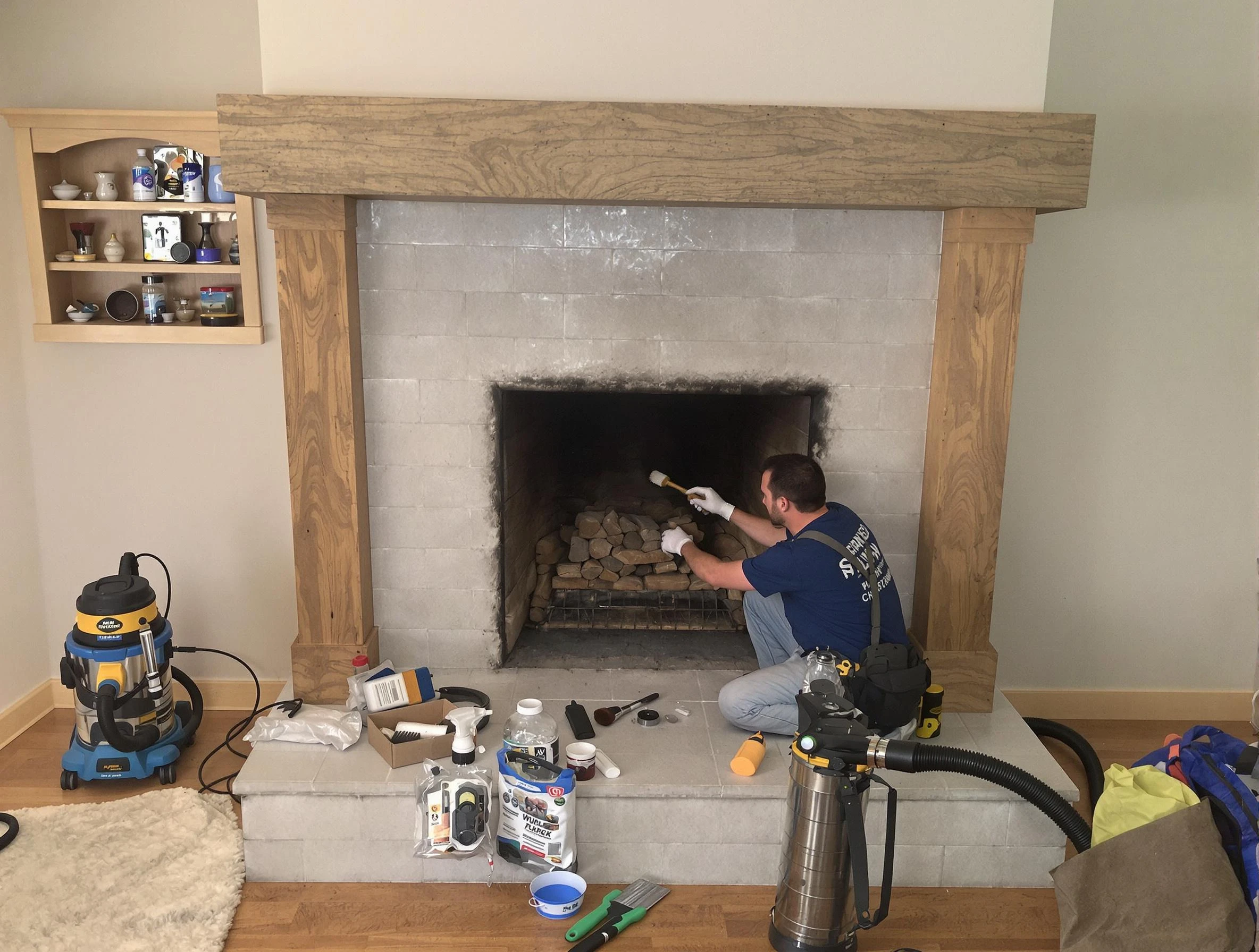 Detailed creosote removal process by Monessen Chimney Sweep in Monessen, PA